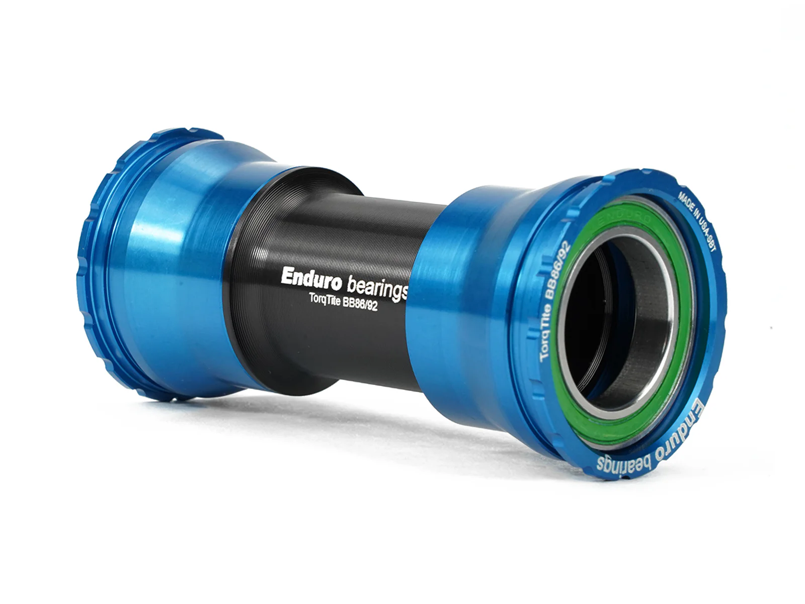 BKC-0862 - TorqTite, Ceramic-Hybrid, XD15, Angular Contact, Bearing Bottom Bracket for BB86/92 Framesets and Shimano 24mm Cranksets - Blue
