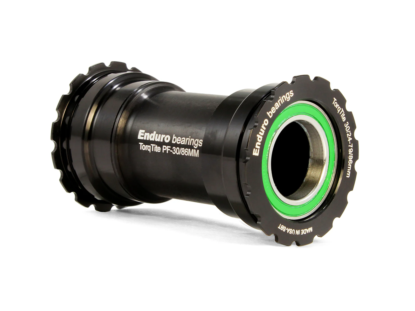 BKS-0141 - TorqTite, 440C Stainless, Angular Contact, Bearing Bottom Bracket for BB386 Framesets and Shimano 24mm Cranksets