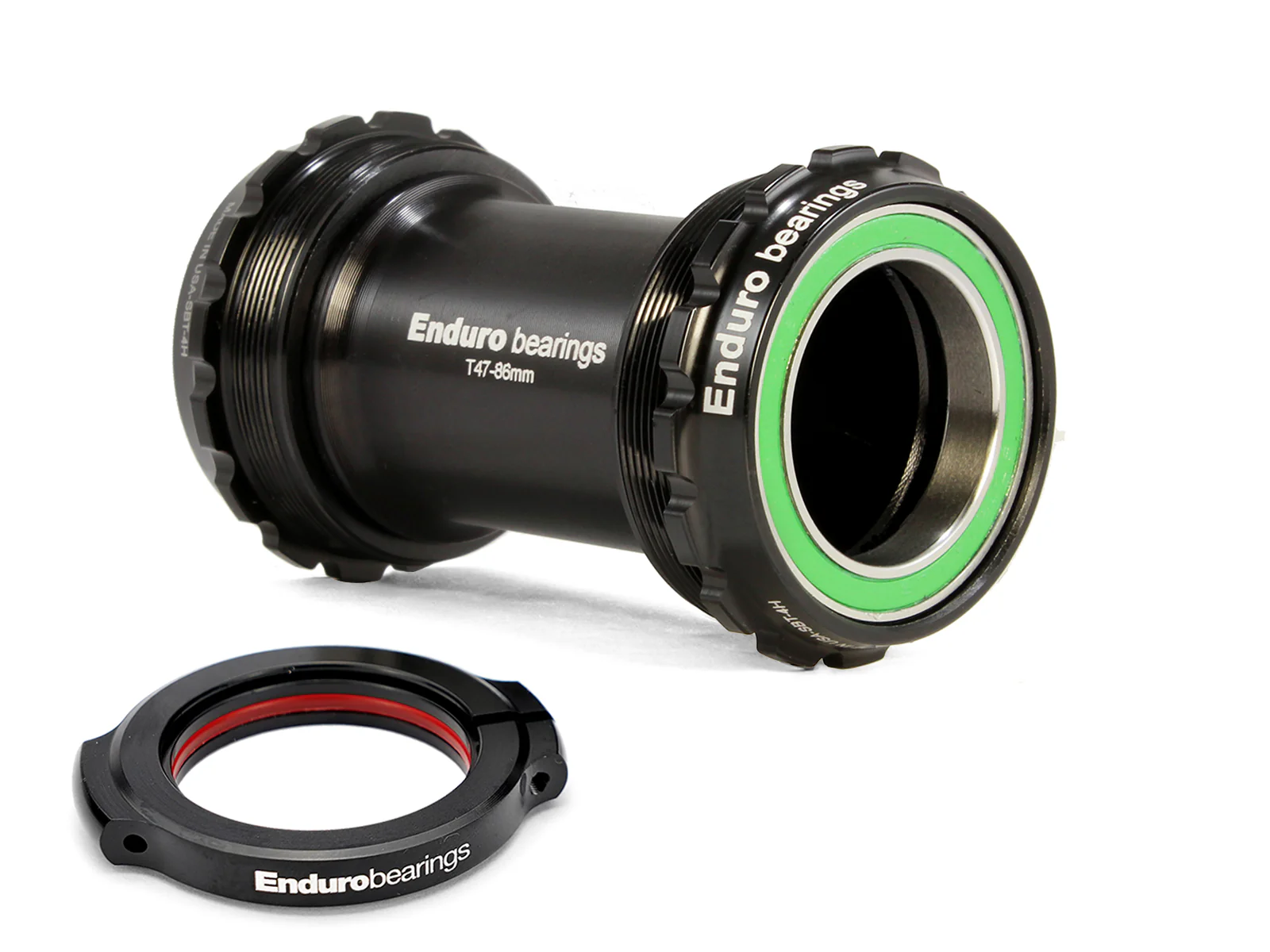 BKS-0226 - T47-External, Threaded, 440C Stainless, Angular Contact Bearing Bottom Bracket for T47 Framesets and SRAM DUB Cranksets