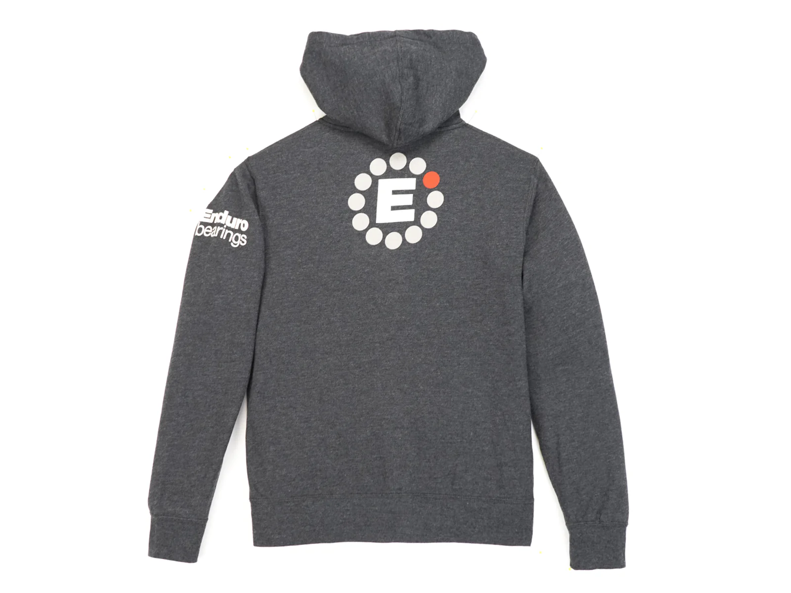 SS-0001-XXL - Enduro Bearings Hoodie | Independent Trading Company | full zip, long sleeve | unisex | size XXL | dark gray heather - Image 2