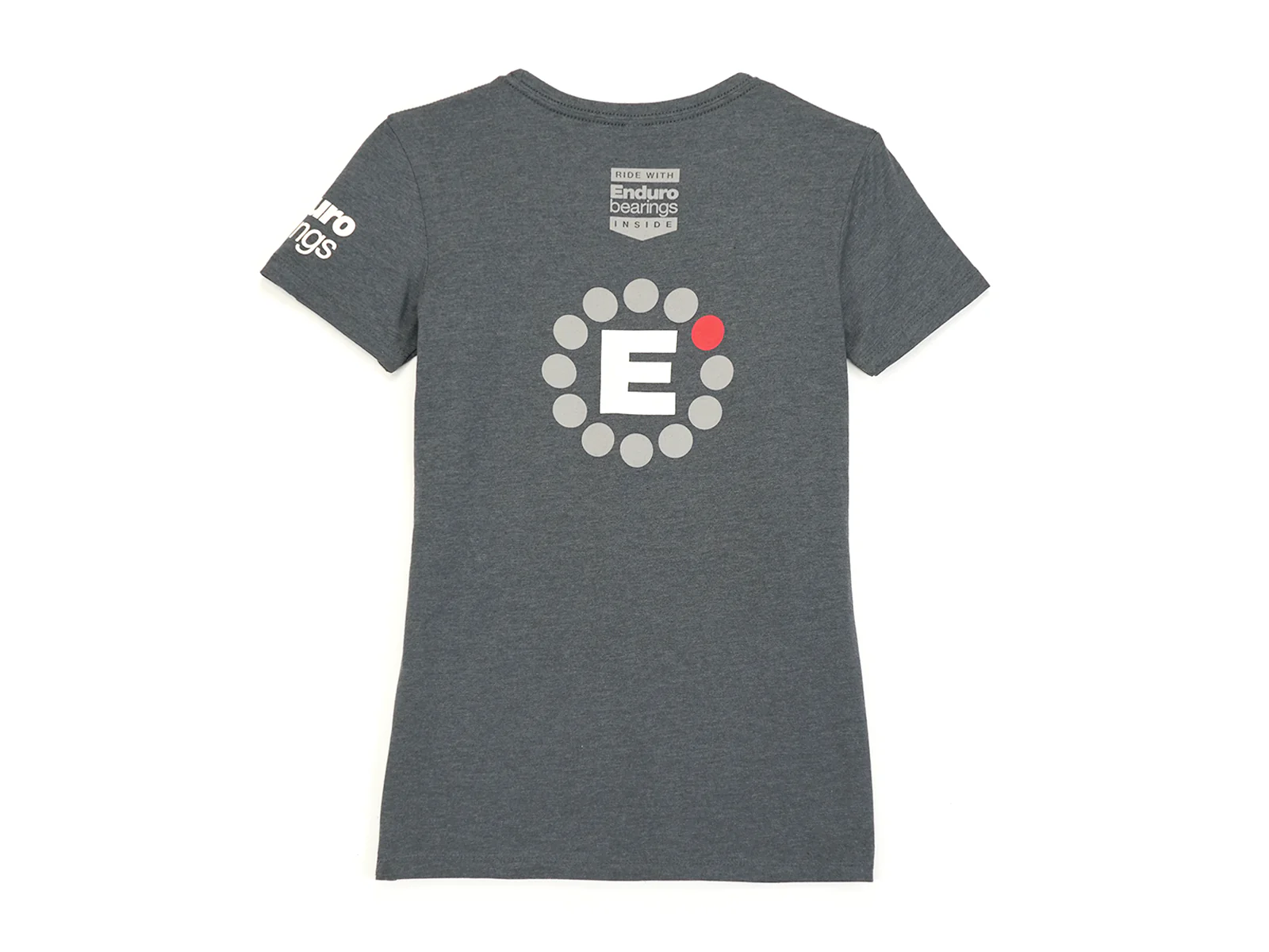 TS-0001-W-XS - Enduro Bearings T-Shirt | Next Level Apparel | short sleeve | womens | size XS | dark gray heather - Image 2