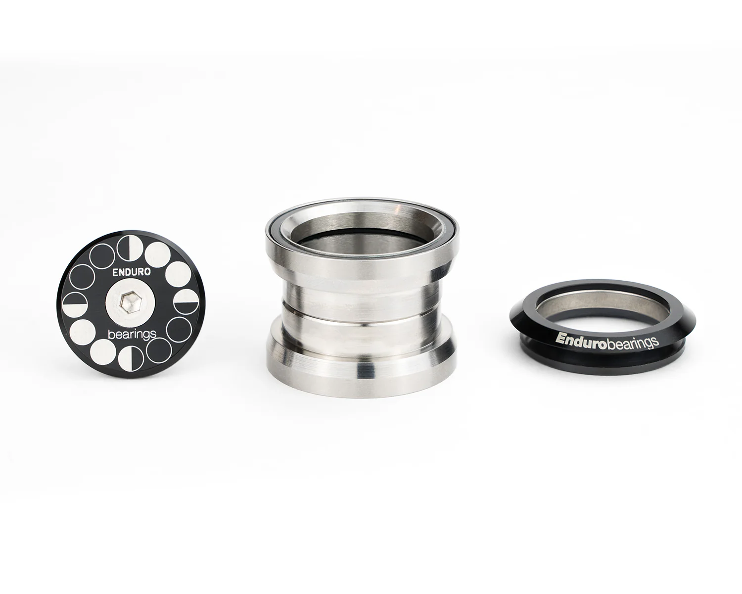 HDK-0008 - 1-1/8 stainless steel, Angular Contact, External Bearing Kit for 34mm (1-1/8) ID head tube framesets - Image 2